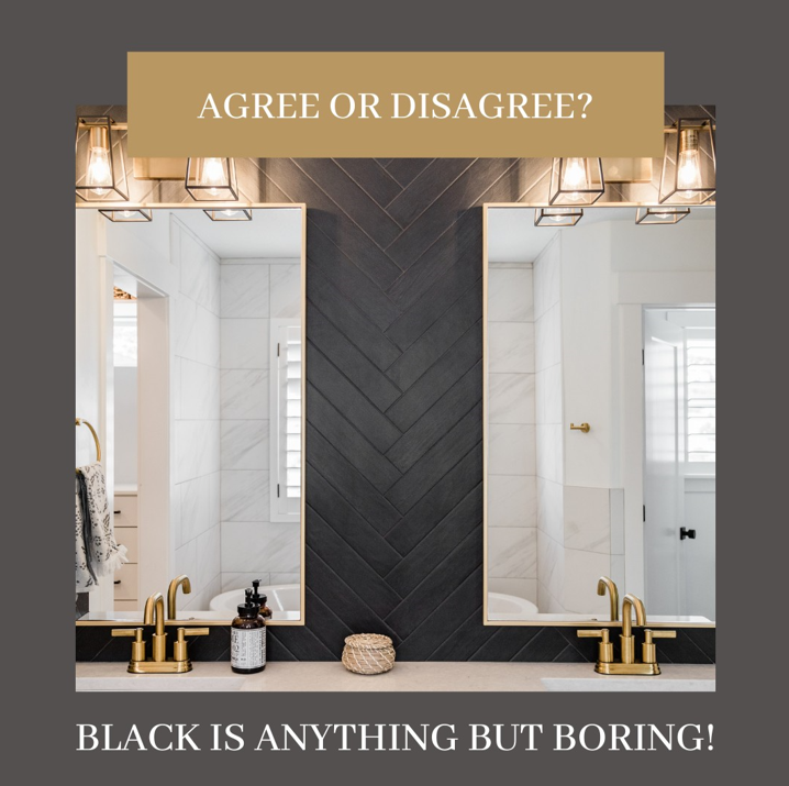 mariedavishomes's tweet photo. 🖤Black is trending in interior design… How do you feel about it? Adding black to a room can add a dramatic effect and elevate all the other design elements. But what do you think? 

Drop your opinion in the comments!

#designonabudget #designtips #homeupdate  #designgoals https://t.co/sFmK78UFj0