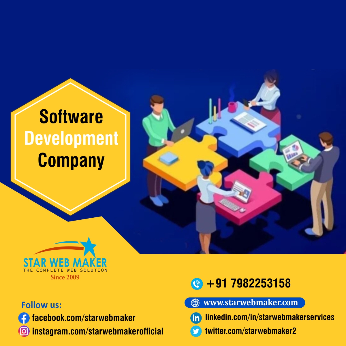 StarWebMaker2's tweet image. Looking to revolutionize your digital presence? Look no further!  #Star_Web_Maker, a leading #Software_Development_Company, is here to turn your tech dreams into reality. 
starwebmaker.com/software-devel…