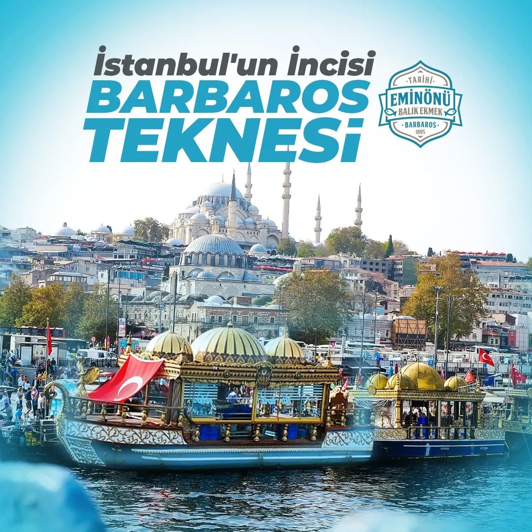 İstanbul'un eşsiz manzarasına balık ekmek keyfi ekleyin, mutluluğu katlayın! 
#BarbarosTeknesi #BalıkEkmekKeyfi #İstanbulManzarası #ZamandaYolculuk #BalıkEkmek #Tarihiİstanbul #KalyataiBarbaros #LezzetYolculuğu #İstanbulGüzellikleri #Deniz #Tatil #lezzet #fishandbread #fishbread
