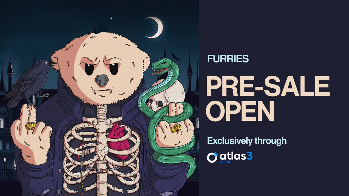 After missing the last pre-sale, you said ''Next One.''!

#Furries Pre-sale Phase 1 will start soon; Only 300 NFTs for selected communities, exclusively through Atlas3 by <a href="/BlocksmithLabs/">Blocksmith Labs</a>.