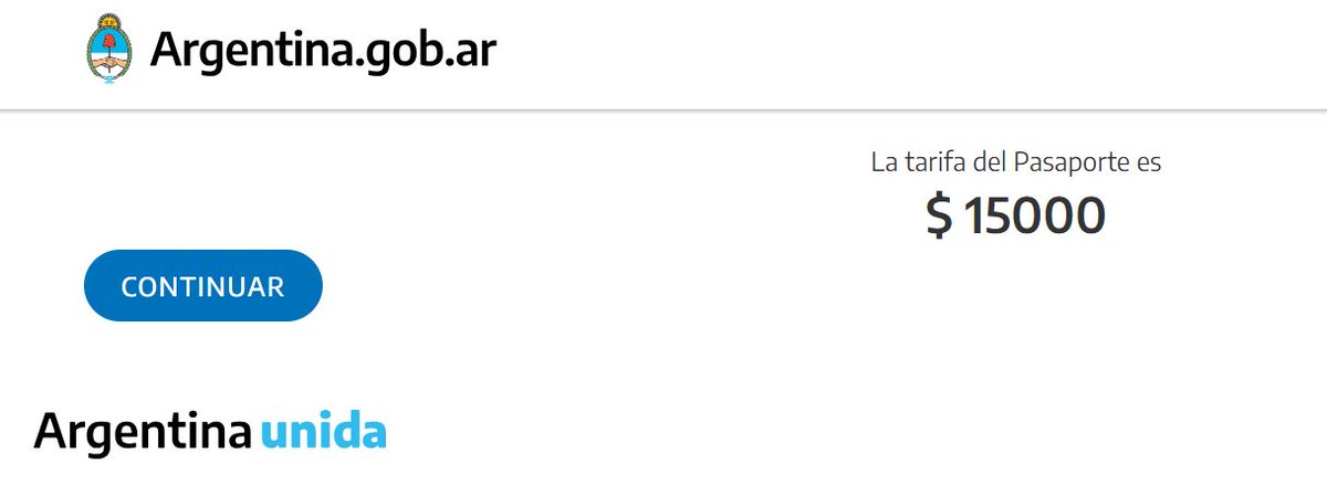 chicodlasmillas's tweet photo. Si necesitan sacar o renovar el pasaporte, metanle que aumenta el precio a 35.000$

Si lo pagan ahora, sigue apareciendo a 15.000$ https://t.co/QS0ZlYpeQ5