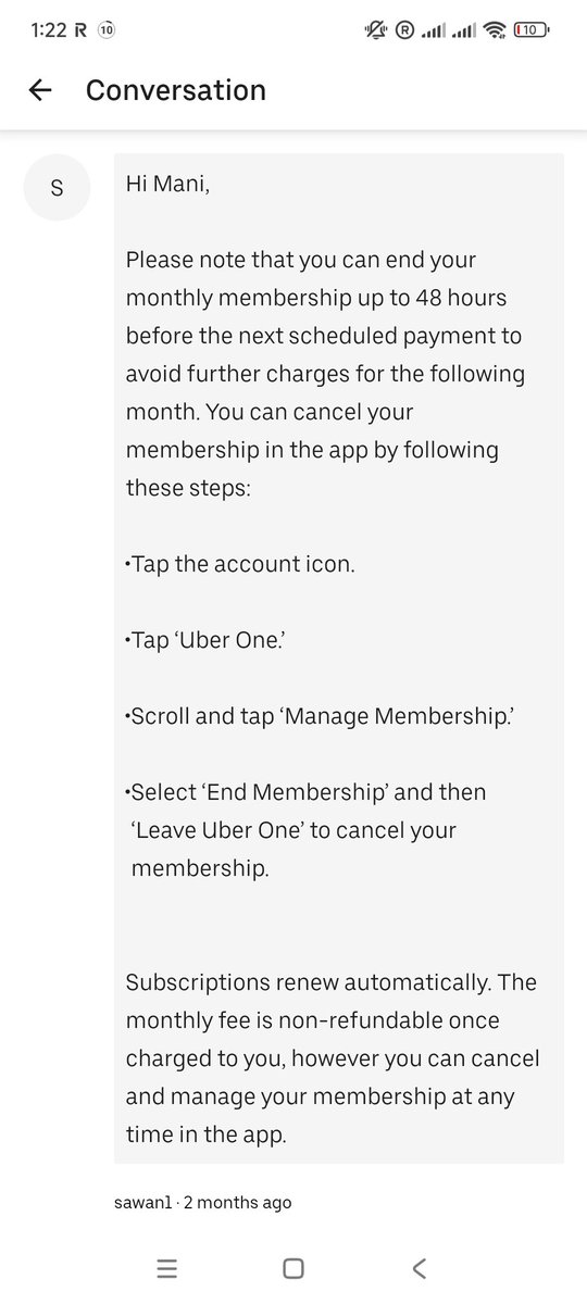 manitech535's tweet photo. @UberEats   your instructions and app are no way related. why you guys make it hard to cancel memberships ? https://t.co/SrCrQMPBRB