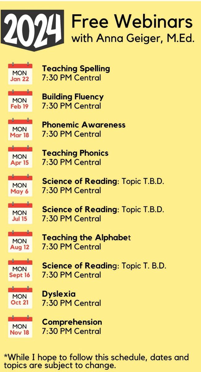 Anna Geiger, M.Ed. <a href="/measuredmom/">Anna Geiger</a> is sharing free workshops with everyone in 2024! Offering a free webinar every month (except June and December). Save these dates to your calendar. themeasuredmom.com