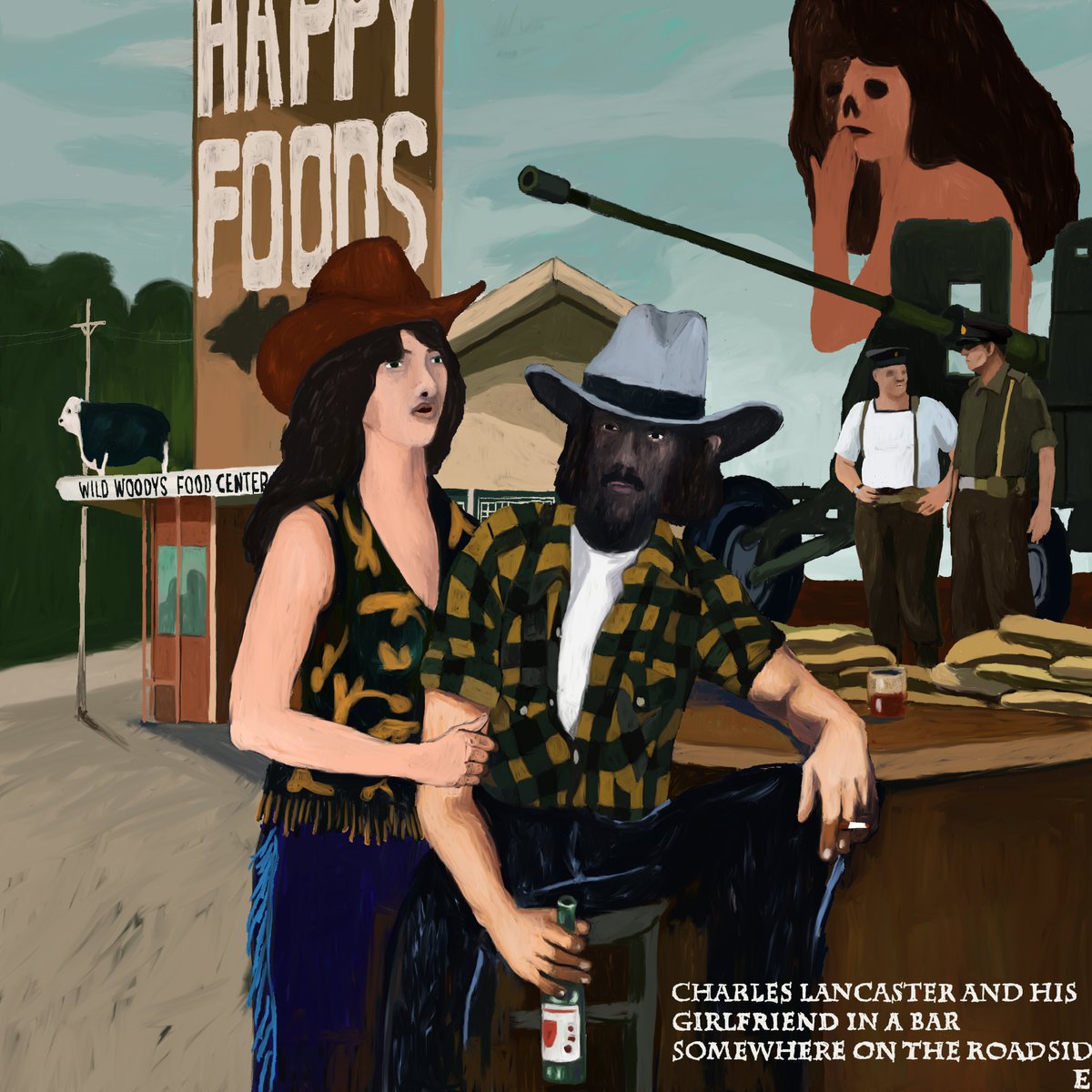 gm ⚡️
<a href="/RatCloak/">.</a> - Charles Lancaster and his girlfriend in a bar somewhere on the roadside (2023)