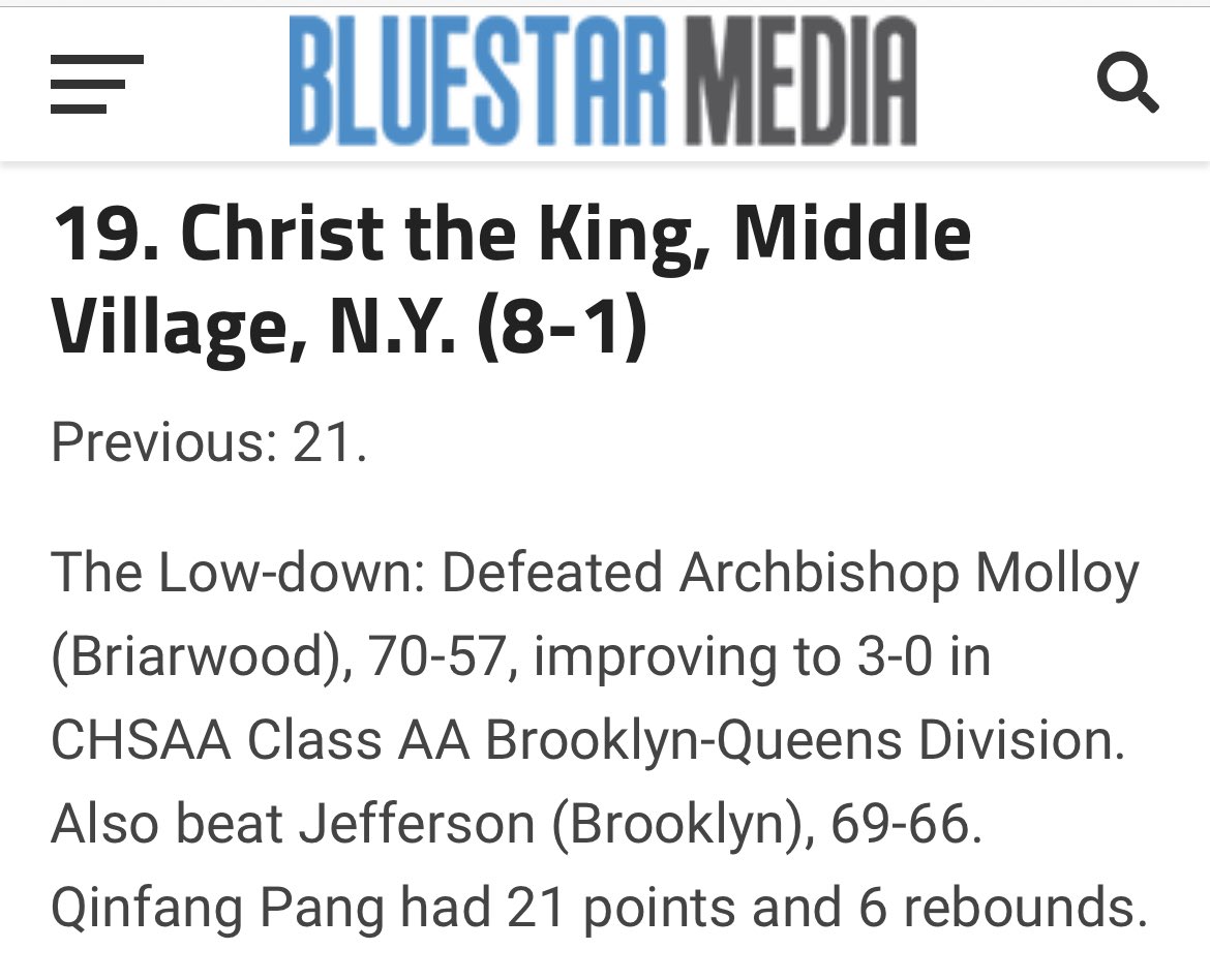 Checking in at number 19. Start of <a href="/CHSAA_NYC/">CHSAA</a> league play toughest in the country.