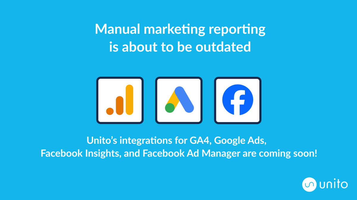 Soon you'll be able to connect and sync data from Google Ads, GA4, Facebook Ad Manager, and Facebook Insights to another tool of your choice with Unito. May we recommend a spreadsheet? 

#ga4 #googleads #facebookads