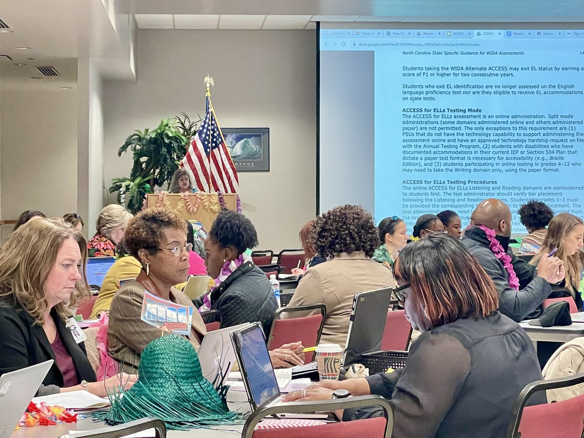 “Setting the Stage to Assess” South Pacific themed ACCESS training. 
<a href="/CumberlandCoSch/">Cumberland County Schools</a>