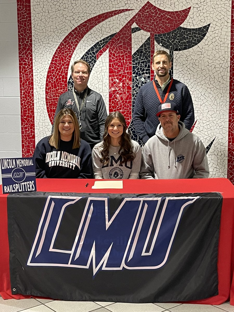 Congratulations to Senior Ryan Smith. Ryan signed on Friday with Lincoln Memorial University to
 play Girls Lacrosse and continue her education. Ryan is pictured with her parents and CHS ADs.