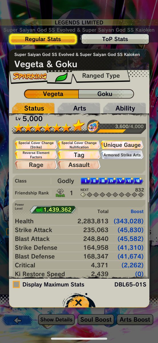 7* and fully arts boosted, not fucking bad.