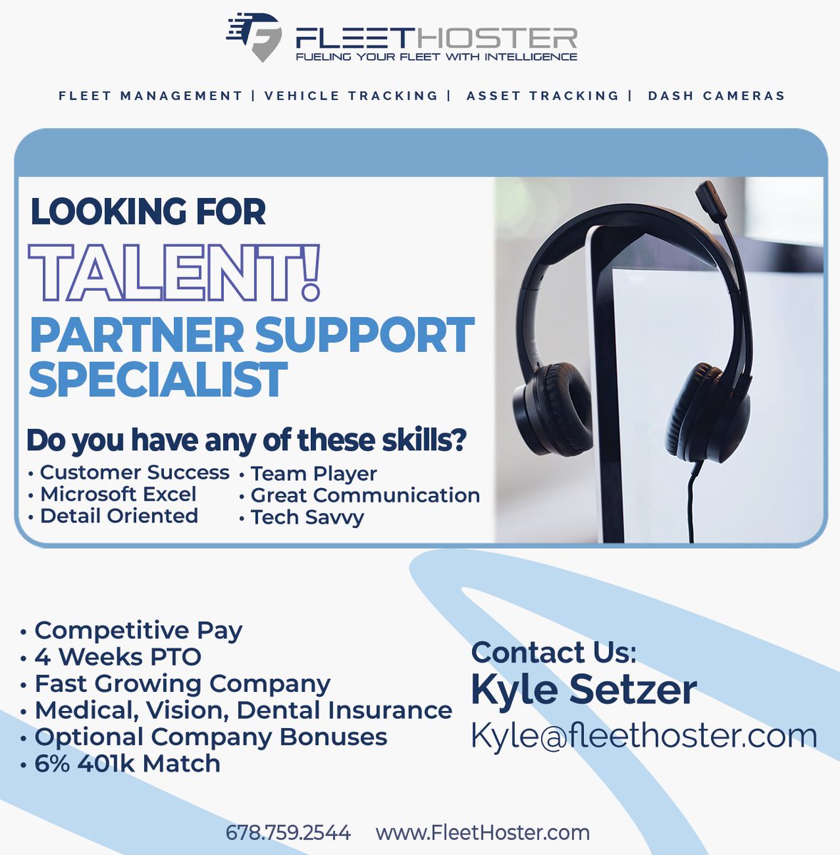 FleetHoster's tweet photo. 🌟 We're seeking a dynamic Partner Support Specialist to join our team! Are you passionate about delivering top-notch support, fostering strong relationships, and driving partner success? #PartnerSupport #JoinOurTeam #NowHiring #Fleethoster #Telematics 🚀 https://t.co/NyAmKMwDRR