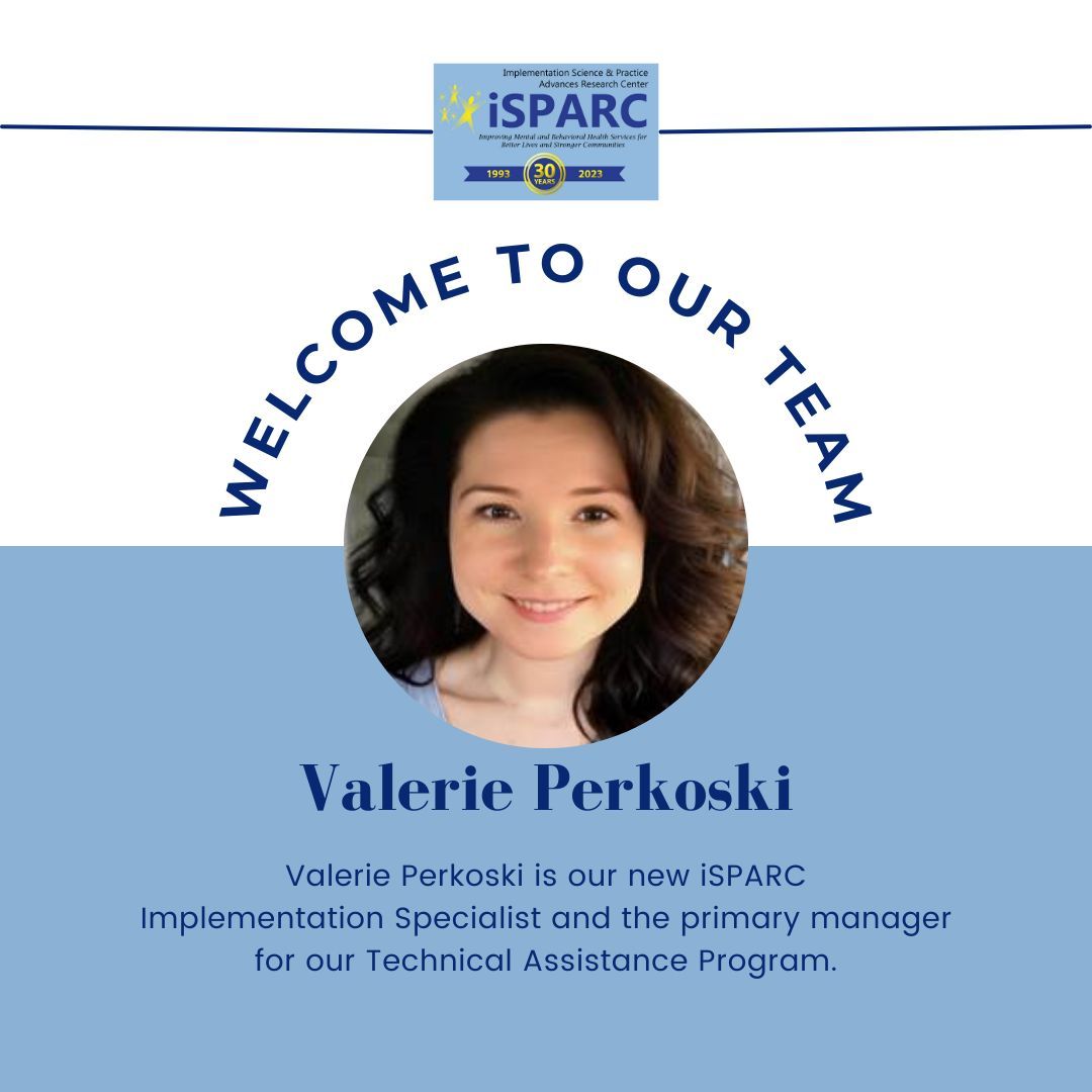 Welcome Valerie Perkoski, MS, RD, Ph.D. Candidate to @UMass_SPARC! Valerie is our new Implementation Specialist & our primary manager for our Technical Assistance Program. Our TA program: buff.ly/3RD7clA #ImplementationScience #ImpSci #KnowledgeTranslation