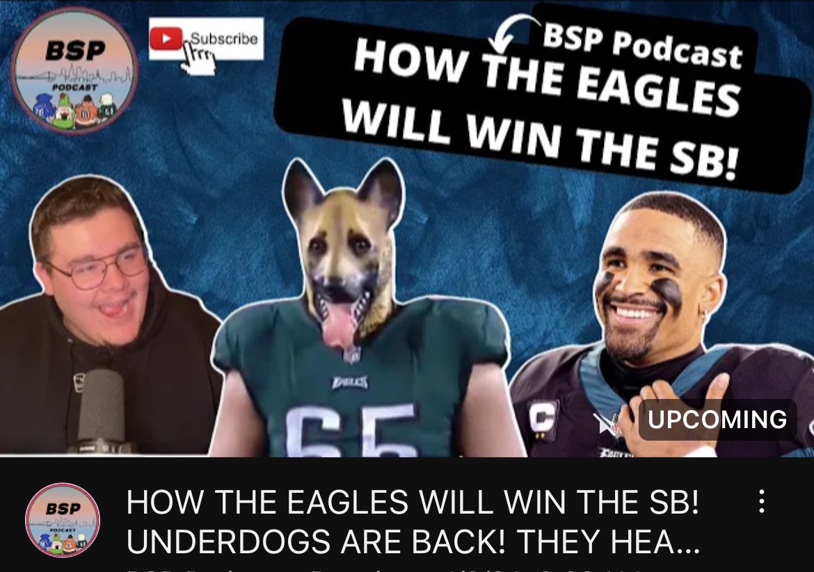 BSP__Podcast's tweet photo. Let’s be positive everyone! The boys can still do this!!! #FlyEaglesFly 
.@brendanpetrilli 
Watch Here -> https://t.co/u8Z1I3NVQq https://t.co/l7ZkPXLfhC