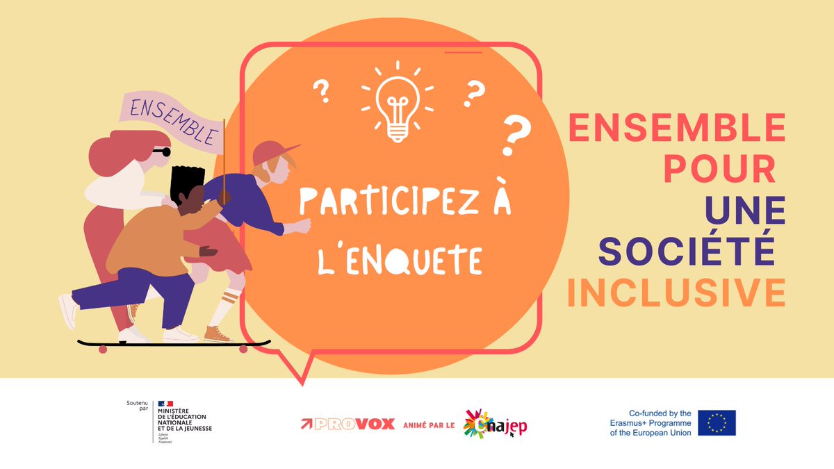 Chaque début d'année permet de réfléchir à de nouveaux objectifs à atteindre ! La campagne Provox a pour objectif : 'Renforcer #linclusion de tous les jeunes dans la société'. Si tu as entre 13 et 30 ans, n'oublie pas de répondre au sondage en ligne 👉 provox.typeform.com/sondage