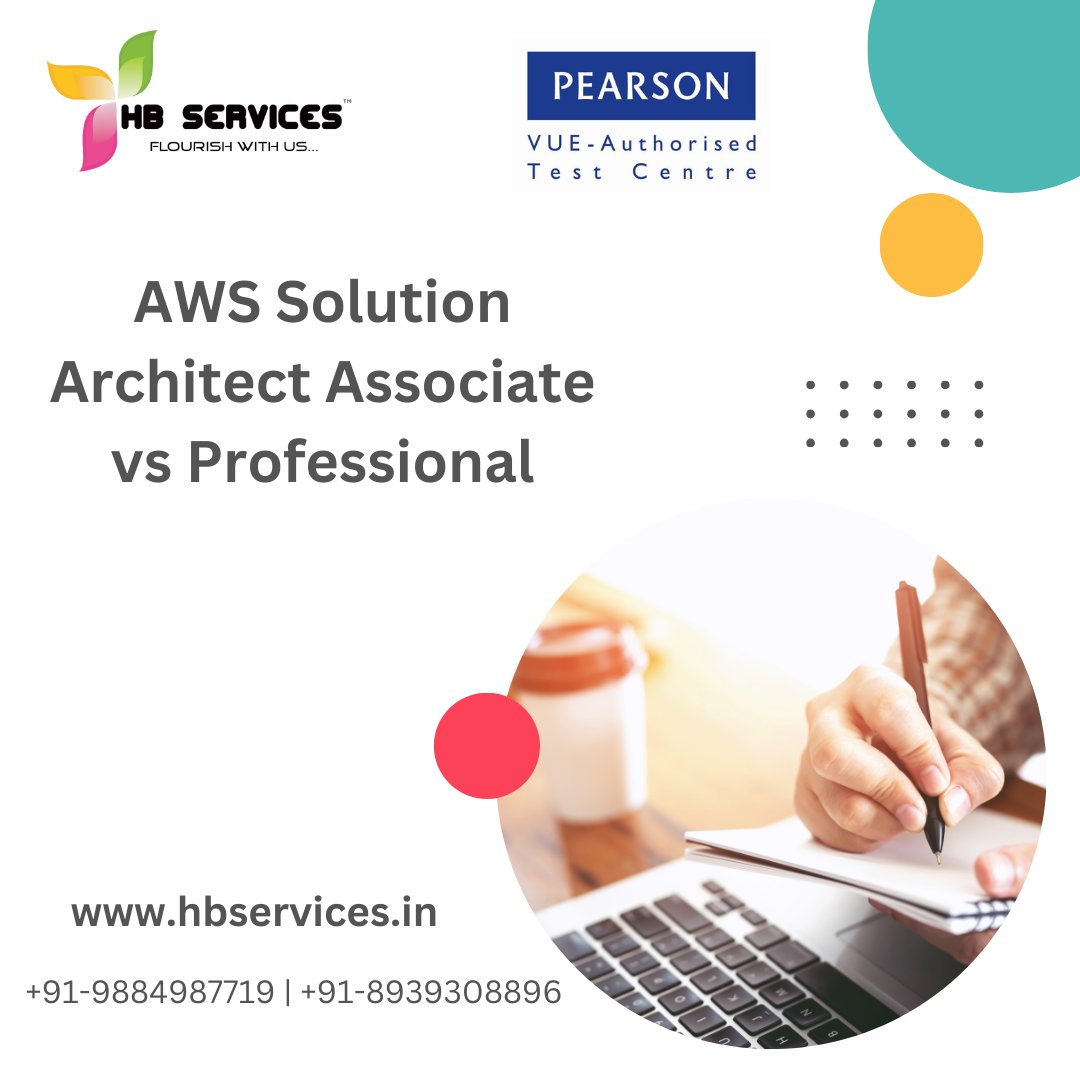 HB_Services's tweet photo. AWS Solution Architect Associate vs Professional:

The AWS Solution Architect Associate and AWS Solution Architect Professional certifications

https://t.co/2PPKdiVRWX   @ +91-9884987719 or +91-8939308896

#hbeducationandservices #hbservices #pearsonvueexam #pearsonvueexamcenter https://t.co/STJ5iojIj1