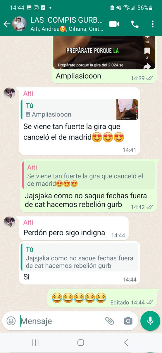 LasGurbs's tweet photo. Miki más te vale tener cuidaditoooo jajajajaja 🤣 
@mikinunez https://t.co/qj0ZUp8S96