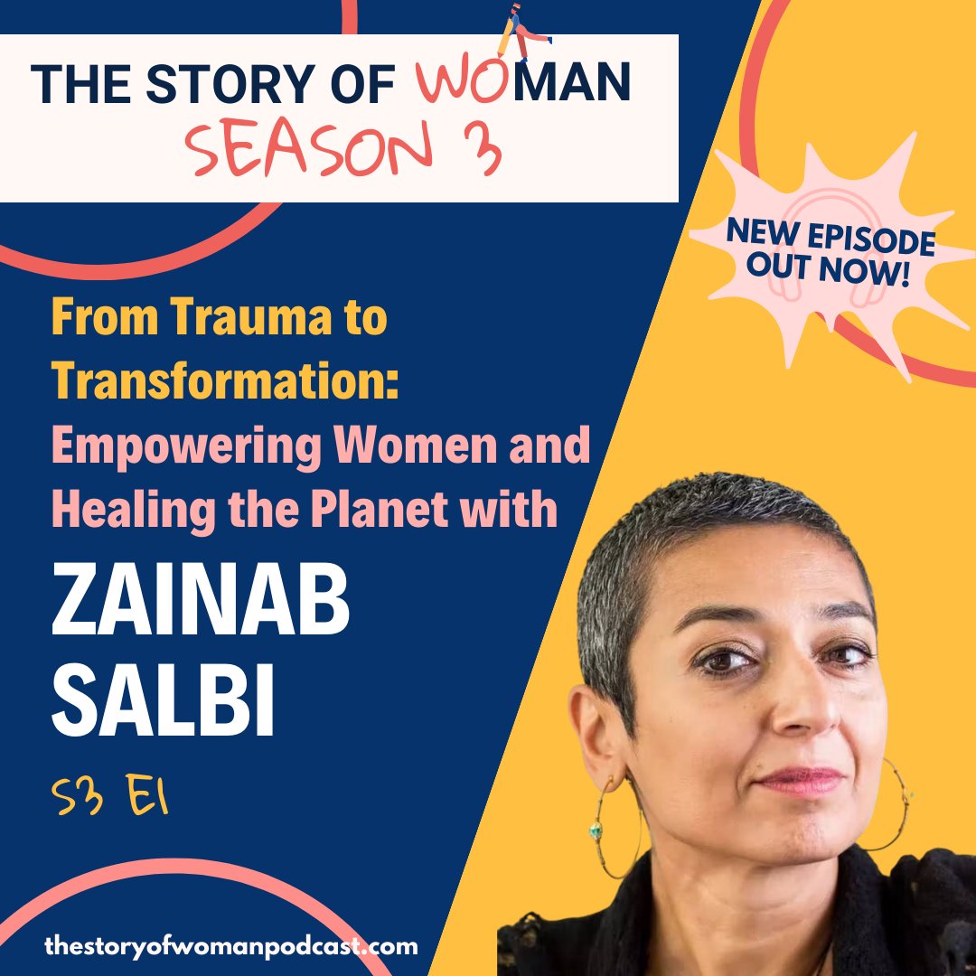 Season three of the #podcast is now live! In the first episode, hear <a href="/ZainabSalbi/">Zainab Salbi</a>'s incredible journey from war-torn Iraq to a global advocate for empowering women survivors of war, and healing the planet.

🎧thestoryofwomanpodcast.com/episode/s3-e1-…