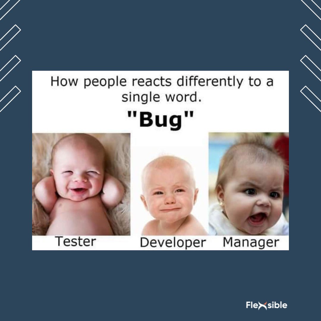 CodeMagicians's tweet image. We react differently to a bug 😂

#jokeoftheday #memeoftheday #bugs #testing #manager #developer #bugfixing