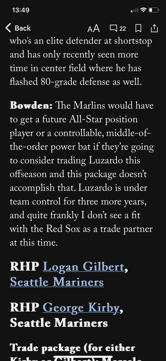 jawain04's tweet photo. @BostonStrong_34 This is not accurate. These weren’t from Bowden. Jen suggested them and Bowden commented on them. See photo re Luzardo… https://t.co/RtT3sFBQnr