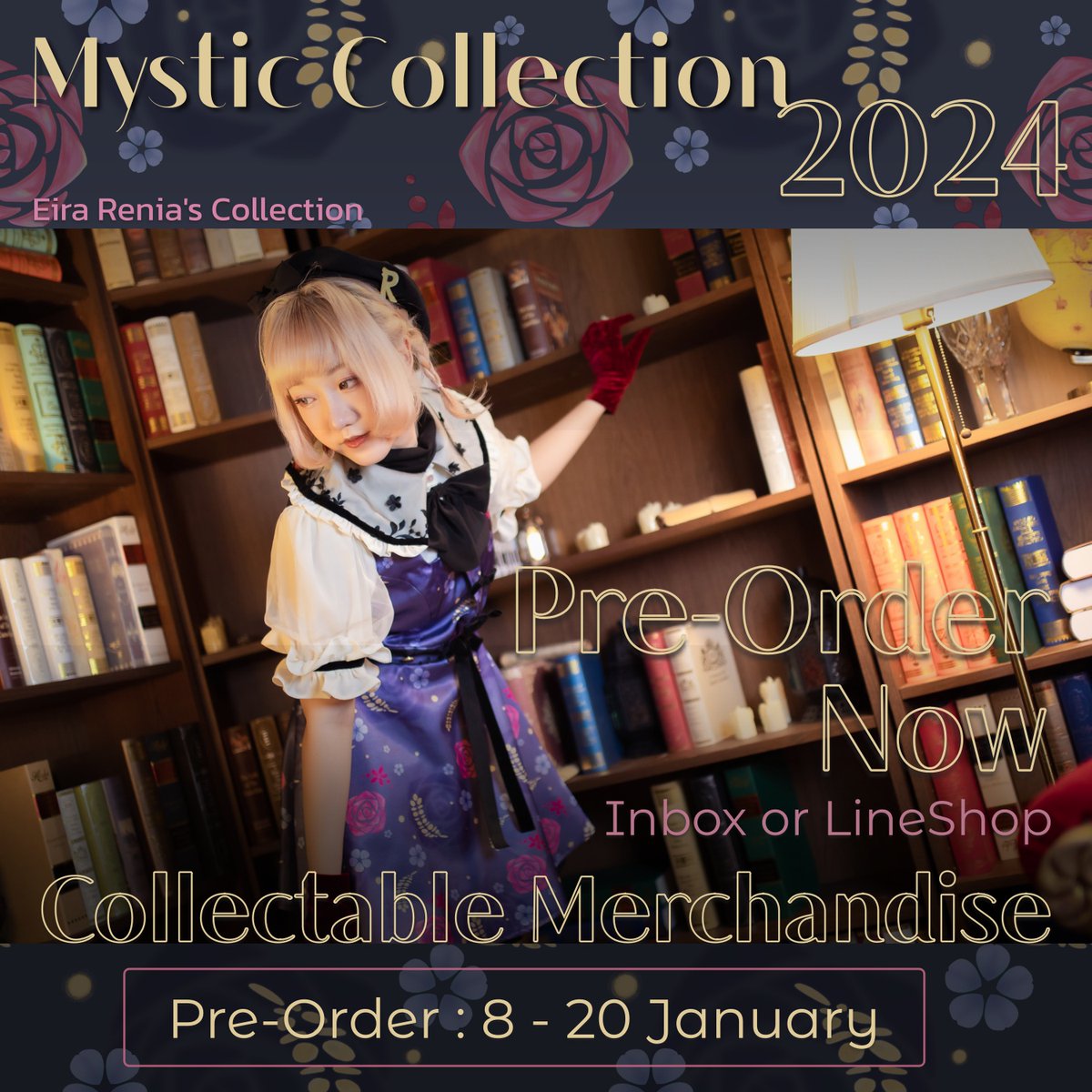 ✨Pre-Order Now! 8-20 January✨
Mystic Collection
สินค้าที่ระลึกจับต้องได้ ! จากผลงานของไอระ
มีทั้งของแฮนด์เมดจากผ้าจริง และผลงานน่ารัก ๆ 
 
สั่งจอง 8-20 มกราคม (รอบจองมีของแถมพิเศษ)

🛒DM หรือ LineShop
shop.line.me/@991rvays
สามารถรับของที่งาน Illust Fusion วันที่ 18 กุมภาได้