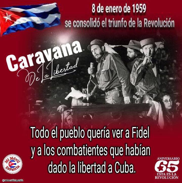 <a href="/DrRobertoMOjeda/">Dr. Roberto Morales Ojeda</a> <a href="/DiazCanelB/">Miguel Díaz-Canel Bermúdez</a> <a href="/PartidoPCC/">Partido Comunista de Cuba</a> <a href="/PresidenciaCuba/">Presidencia Cuba 🇨🇺</a> <a href="/IzquierdaUnida/">Izquierda Unida🔻🇵🇸</a> <a href="/DeZurdaTeam_/">DeZurdaTeam 📳</a> <a href="/cubacooperaven/">Misión Médica Cubana en Venezuela</a> <a href="/unidad_central/">Unidad Central de Cooperación Médica</a> <a href="/AylinAlvarezG/">Aylín Alvarez García</a> <a href="/cubadebatecu/">Cubadebate</a> <a href="/GobCuba/">Gobierno de Cuba</a> Con los barbudos, llegó a la Capital la alegría y el compromiso con la Revolución. #65YPaLante 

#EstaEsLaRevolución