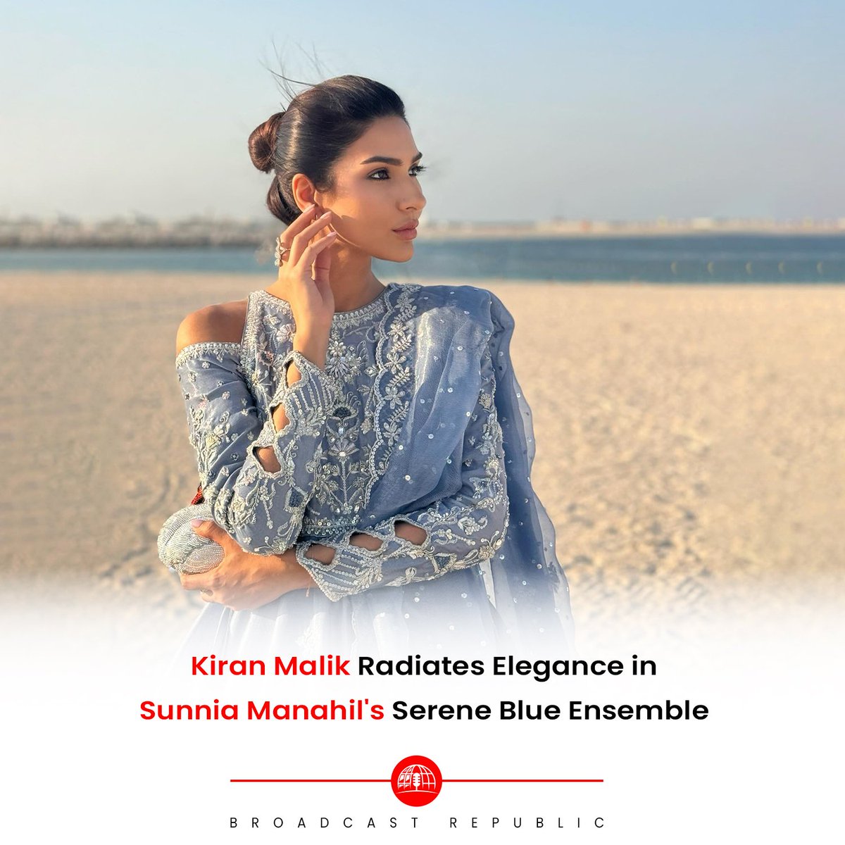 Renowned for her impeccable fashion sense, Kiran Malik, the style queen, dazzles in a recent photoshoot adorned in a breathtaking ensemble by Sunnia Manahil. 

#BroadcastRepublic #KiranMalik #SunniaManahil #BlueEnsemble #FashionIcon #Elegance #StyleQueen