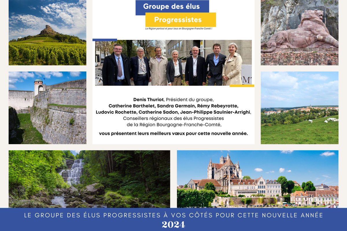 Le groupe des élus Progressistes vous souhaite une très belle année 2024 ✨

Qu'elle soit placée sous le signe du renouveau et de l’ambition, véritablement partout et pour tous, pour notre Région !