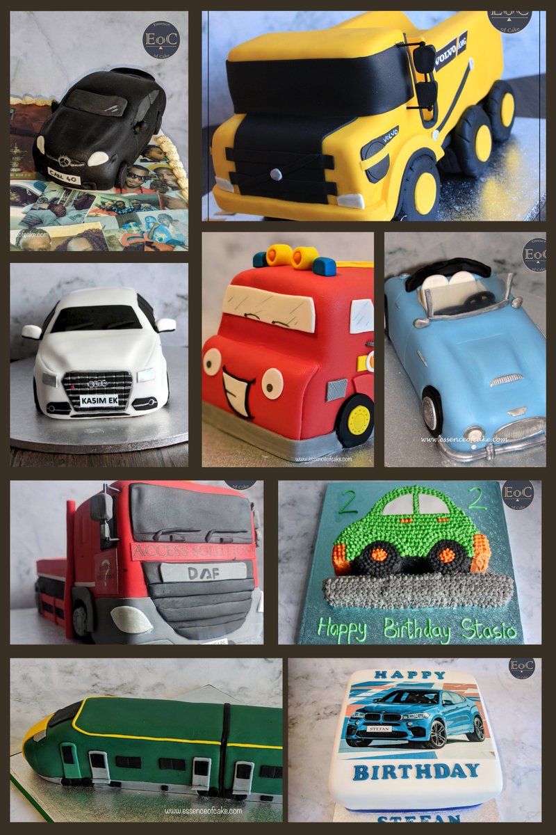 We're kicking off the year with #reflection. It's always good to look back and celebrate. 

We've had the pleasure of #motoring through the years and created some great 2D/3D cakes that get you about. 

**Can you guess the first and last cakes we made in the collage?**  👇

#cake