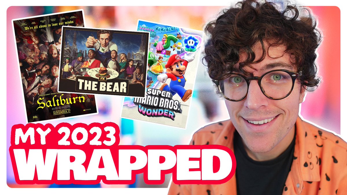 here is my 2023 WRAPPED! everything I watched, played, ate, touched, thought about, all in one video. please enjoy 🎬📺🎮 >> youtu.be/QrWW99CD5Yg <<