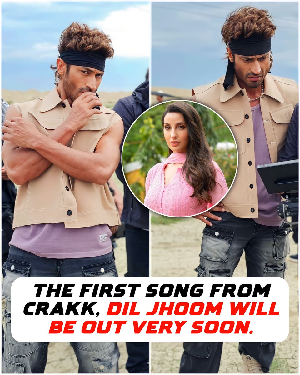 First song from #Crakk 'Dil Jhoom' with the melodious mixture voices of <a href="/shreyaghoshal/">Shreya Ghoshal</a> and <a href="/VishalMMishra/">Vishal Mishra</a> will be out in two or one day. 😍🥰🎵🎶🎶

#Crakk - Jeetegaa Toh Jiyegaa RELEASING on 23rd FEBRUARY 2024 😎💯🔥

<a href="/VidyutJammwal/">Vidyut Jammwal</a> #NoraFatehi <a href="/ActionHeroFilm1/">Action Hero Films</a>