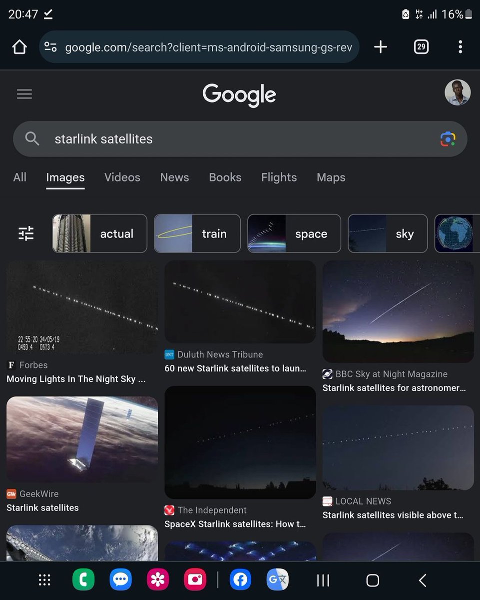 The 'astronomical event' observed in Juba and Yei was actually a Starlink satellite launch by <a href="/elonmusk/">Elon Musk</a>'s SpaceX. It's part of a constellation providing internet services, not an astronomical phenomenon. Multiple satellites in a line is common during launches.

#FactCheck