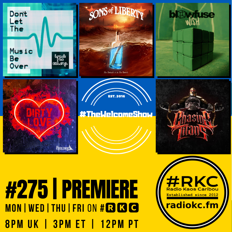 #π₯ππ (@radiokc) on Twitter photo Coming up on #ππ
Ίπ
²
in #TheWelcomeShow
ββββββββββββββ
Episode #275 β PREMIERE
ββββββββββββββ
Last Tracks by
<a href="/BreaktheEmbargo/">Break the Embargo</a> β <a href="/SonsLibertyUK/">Sons of Liberty</a> β <a href="/Blowfuse/">BLOWFUSE</a> β <a href="/paralandra_rock/">Paralandra</a> β <a href="/chasing_titans/">Chasing Titans</a>
πππ
½π
΄ π» radiokc.fm Coming up on #ππ
Ίπ
²
in #TheWelcomeShow
ββββββββββββββ
Episode #275 β PREMIERE
ββββββββββββββ
Last Tracks by
<a href="/BreaktheEmbargo/">Break the Embargo</a> β <a href="/SonsLibertyUK/">Sons of Liberty</a> β <a href="/Blowfuse/">BLOWFUSE</a> β <a href="/paralandra_rock/">Paralandra</a> β <a href="/chasing_titans/">Chasing Titans</a>
πππ
½π
΄ π» radiokc.fm