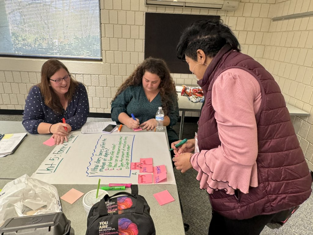 drkimwschroeder's tweet photo. Our ES and MS teachers collaborated to unpack the 5th and 8th grade science standards this afternoon! #learningtogether #sharedpractices https://t.co/SPbTOa4oXd