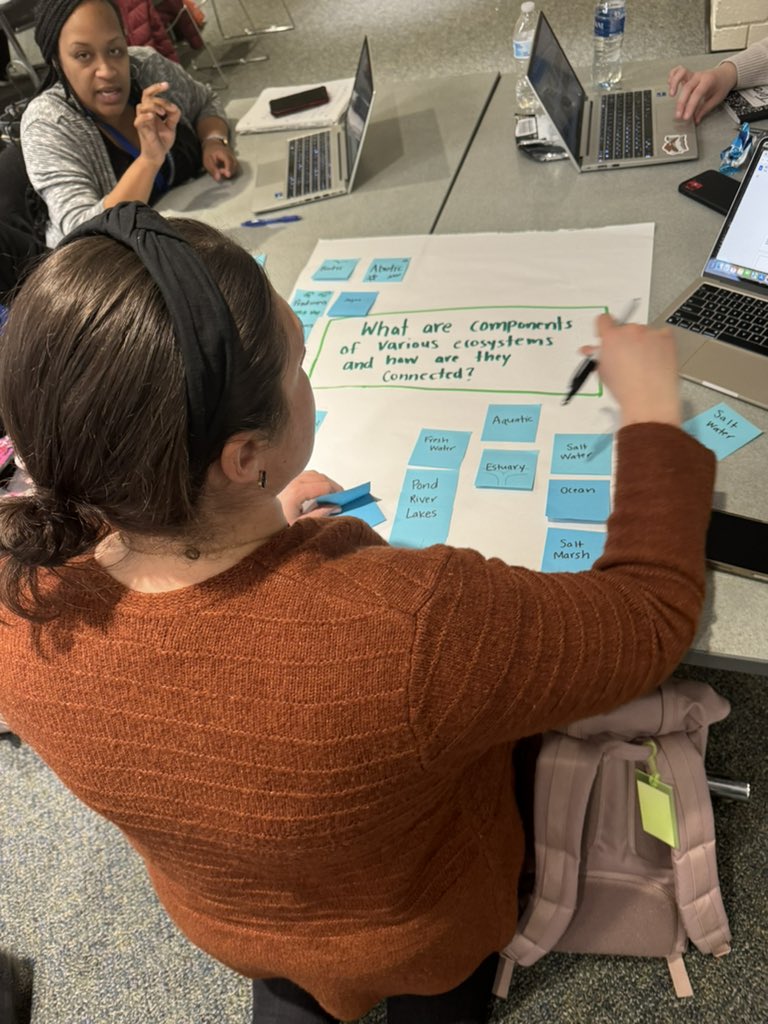 drkimwschroeder's tweet photo. Our ES and MS teachers collaborated to unpack the 5th and 8th grade science standards this afternoon! #learningtogether #sharedpractices https://t.co/SPbTOa4oXd