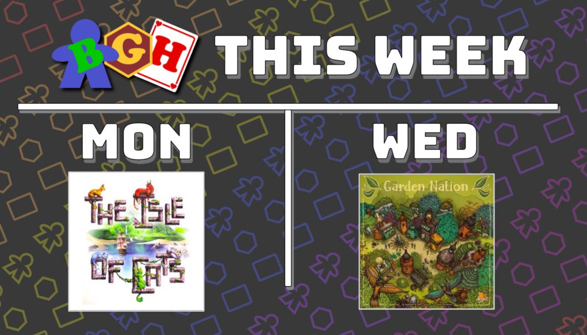 It’s 2024 & we were thinking about some of the games that we didn’t play at all last year! Tonight we are playing #IsleofCats from @CityofGamesHQ & Wednesday we are playing #GardenNation from @StudioBombyx!! Join us at 7pm ET on Twitch.tv/BoardGameHouse #tabletop #boardgames