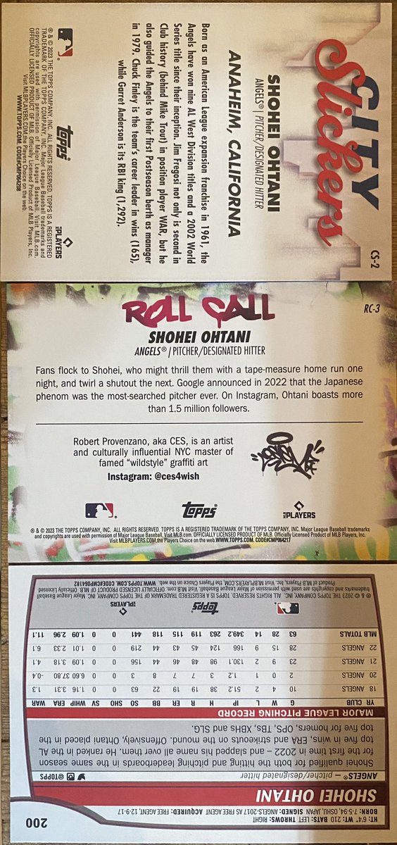 GriffinVicknair's tweet image. $100 or best offer for all 3 #ohtani #topps2023