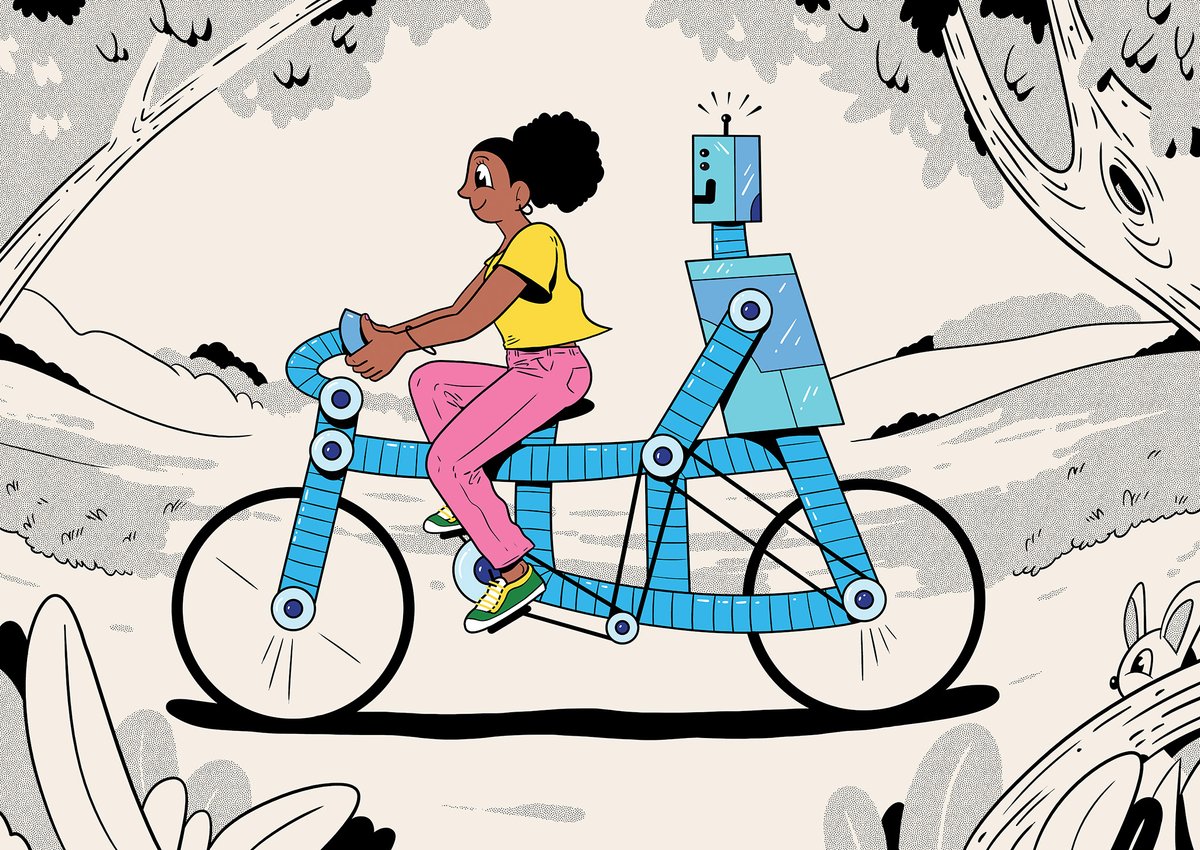 ryansnook's tweet photo. First post of the new year! Back to work after a much needed break with the kids. Here’s some recent work for @HarvardBiz for a story on how leaders will need to find ways to conceptualize and navigate a new world in which we now live and work alongside AI. https://t.co/HsBiumKMoP
