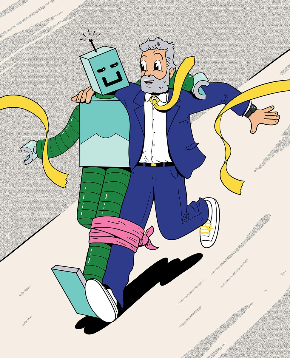 ryansnook's tweet photo. First post of the new year! Back to work after a much needed break with the kids. Here’s some recent work for @HarvardBiz for a story on how leaders will need to find ways to conceptualize and navigate a new world in which we now live and work alongside AI. https://t.co/HsBiumKMoP