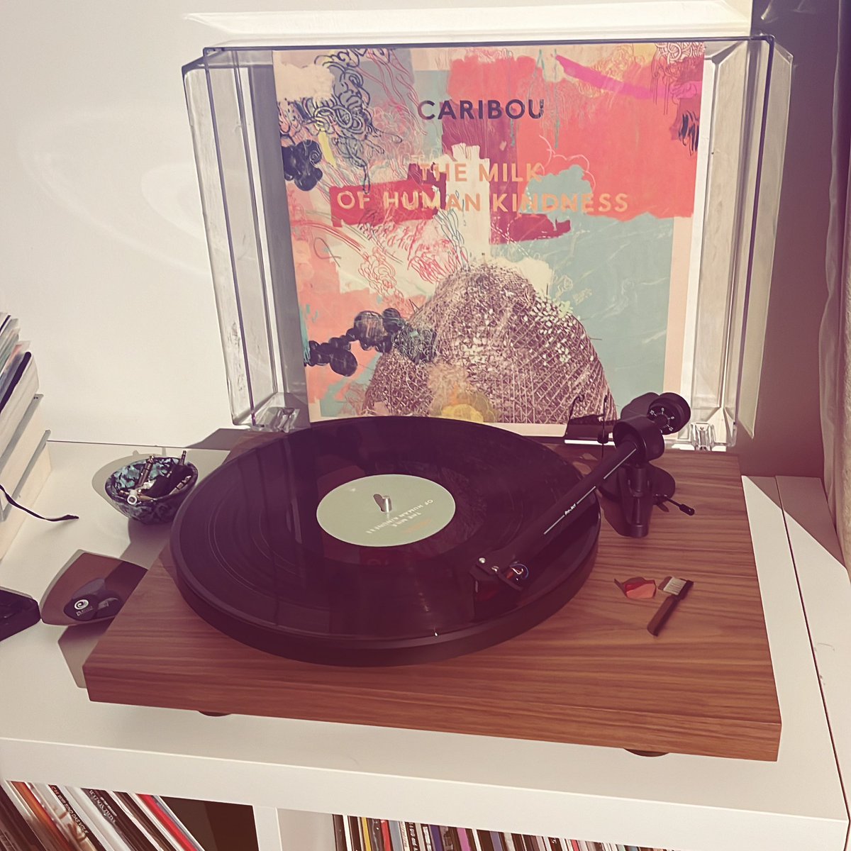 Spinning at VVV HQ this evening - @cariboumusic ‘The Milk Of Human Kindness’ We have 2021 @theleaflabel Represses of the first 3 albums from Mr Dan Snaith available on LP in our shop now! #cariboumusic