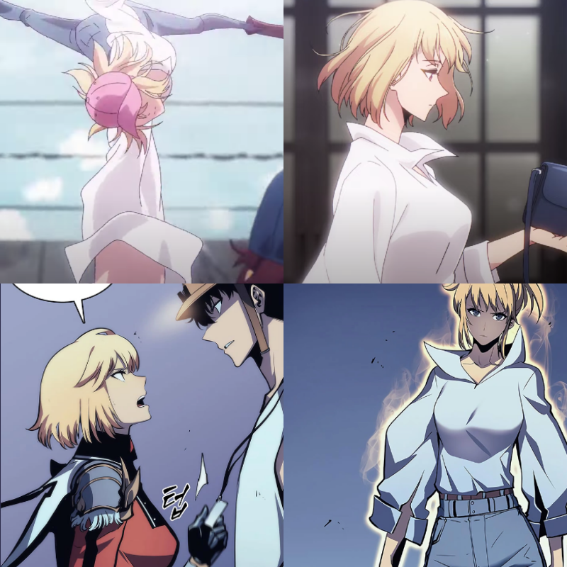 OtakusNotes's tweet photo. Cha Hae-In is one of the most gorgeous and strongest female characters in Solo Leveling. 😍
Anime &amp; Manhwa Character Design Comparison

#chahaein  #SoloLeveling  #SoloLevelinganime  #sololevelingmanhwa https://t.co/pmXIV7xSsa
