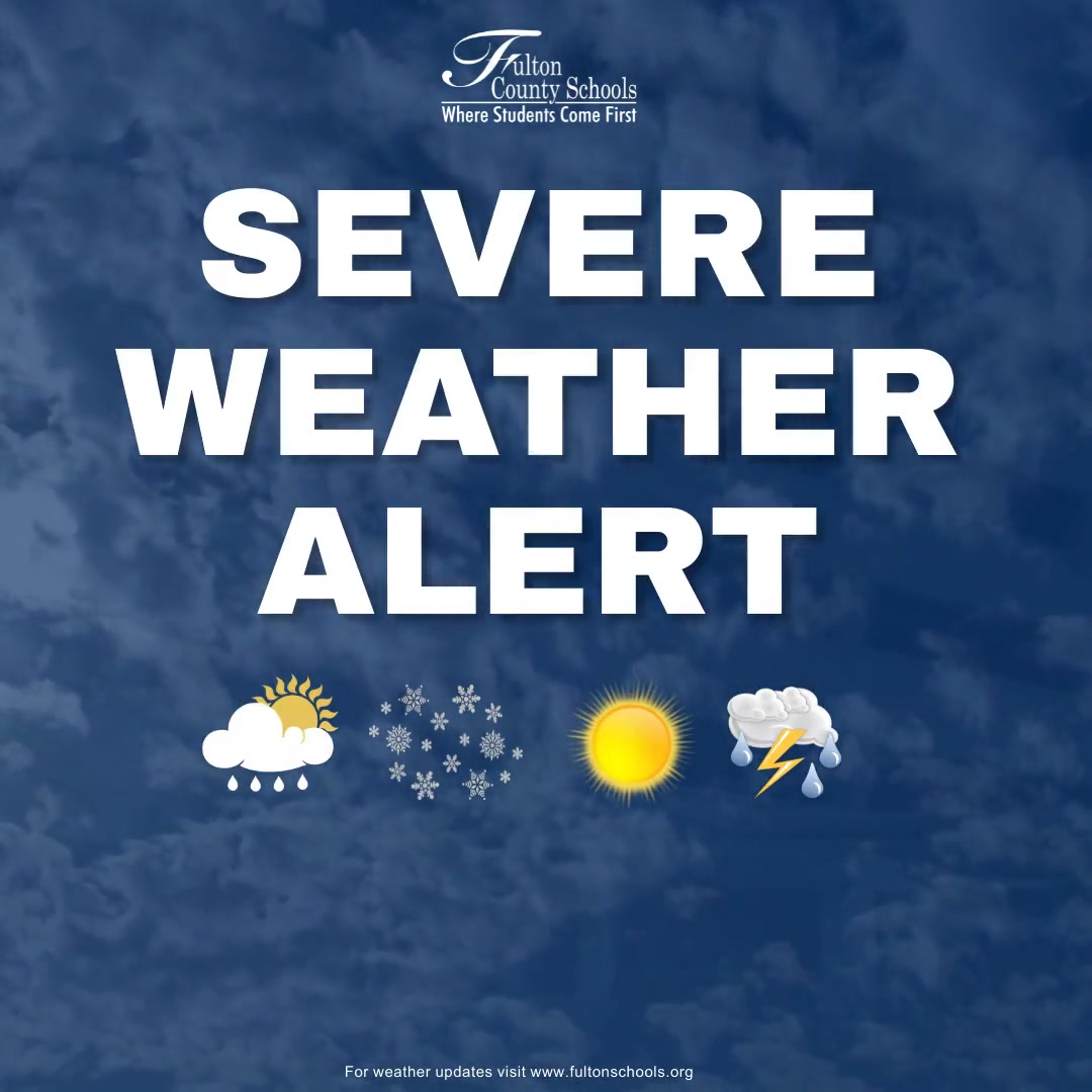 FCS is keeping a close eye on the potential impact of severe thunderstorms overnight. The National Weather Service is predicting possible high winds & flash flooding. Updates will continue to be posted on our social media channels should this affect school or any after-school