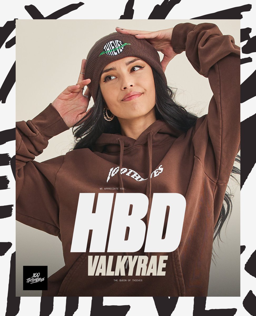 100Thieves's tweet photo. HAPPY @VALKYRAE DAY! https://t.co/UuVCVXSCMp