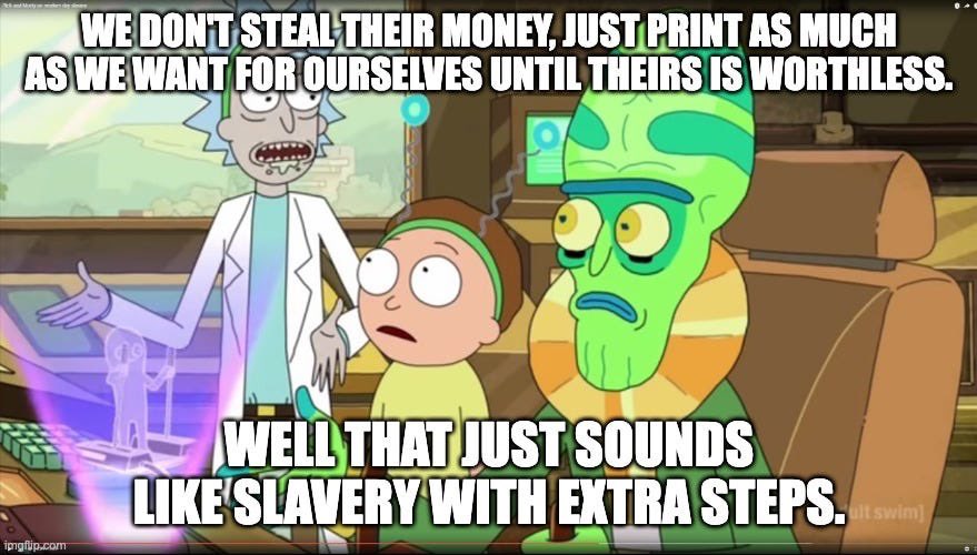 FiatUnDead's tweet photo. Monetary policy, NOT capitalism, is responsible for for what people refer to as "wage-slavery".

Inflation IS slavery. https://t.co/uptKKUa3TQ