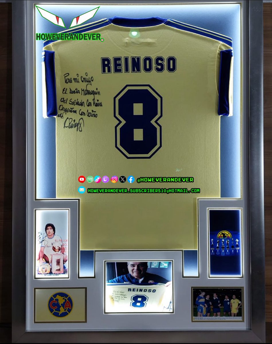 JERSEY AUTOGRAFIADO Y DEDICADO POR CARLOS REINOSO ÍDOLO DEL CLUB AMÉRICA 
youtube.com/shorts/AYCbZv7…
#carlosreinoso #clubamerica #clubamerica🦅💛💙 #americanista #azulcrema #aguila #aguilasdelamerica #azulcrema #howeverandever #doctormarroquin #salvadoreño #argentino #football…