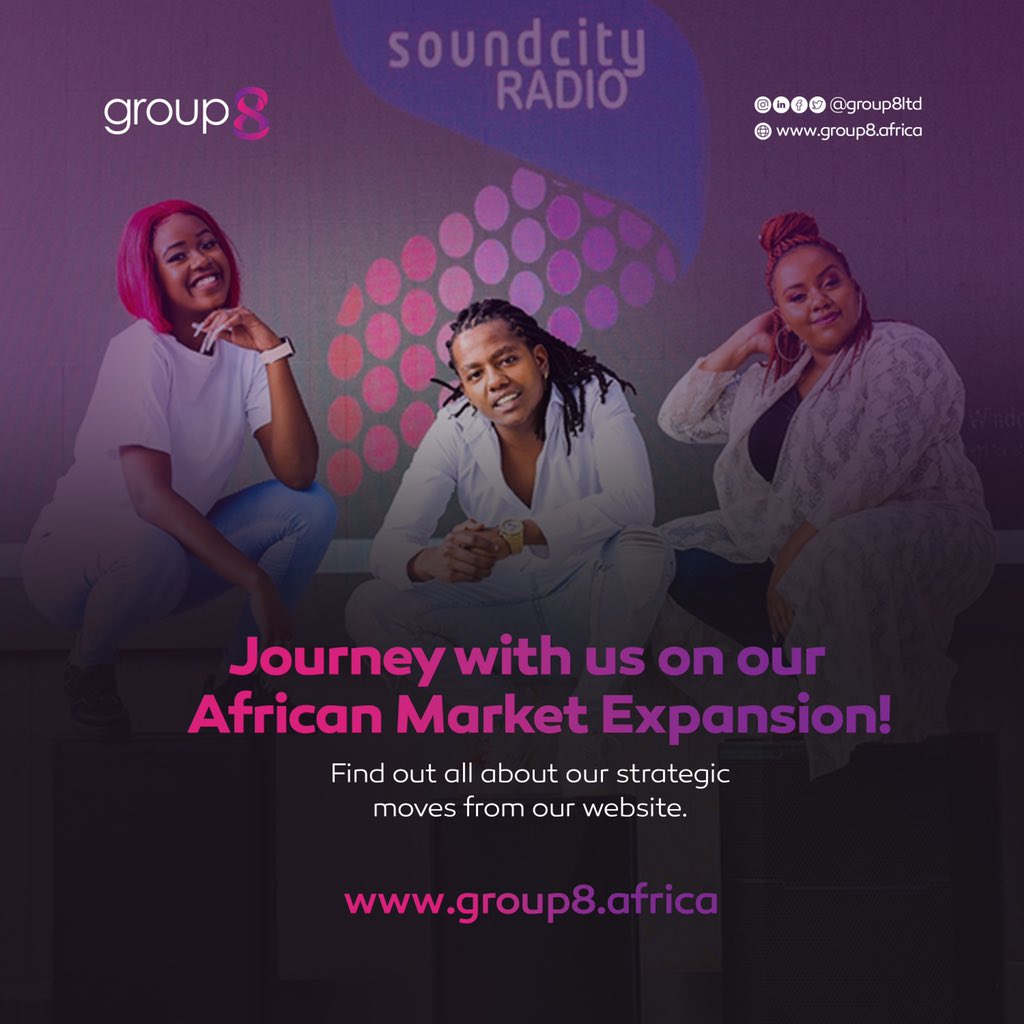 group8LTD's tweet photo. Embark on an adventure with us as we navigate the African Market Expansion Journey. Visit our website to discover our strategic moves โ where every step is a story of growth and opportunity๐
https://t.co/1v7diWvA1M
#group8LTD
.
.
#AfricanContentCreator #marketexpansion #media https://t.co/fqmN8FEQRm
