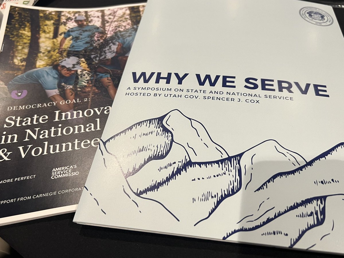 Kicking-off 2024 at the “Why We Serve” symposium hosted by @GovCox. For more on state-level innovations in service, like those committed to in Utah, dive into the new report co-authored by More Perfect, @ServiceYear & @statecommission 
uploads-ssl.webflow.com/63bf22e0fab9d2…