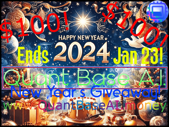 QuantBaseAI's tweet image. We are giving💸away $100 cash🚀in Eth!📈Two people who 𝒇𝒐𝒍𝒍𝒐𝒘 @QuantBaseAI + 𝒍𝒊𝒌𝒆 &amp;amp; 𝒓𝒆-𝑻𝒘𝒆𝒆𝒕 this post🌈win a $50 prize! $QBAI early🤑buy💎 begins &amp;amp; contest ends Jan 23: bit.ly/49UxurZ 𝑪𝒐𝒎𝒎𝒆𝒏𝒕🧑‍💻AND 𝒕𝒂𝒈 3 𝒂𝒄𝒄𝒐𝒖𝒏𝒕𝒔 🎉for an extra entry!