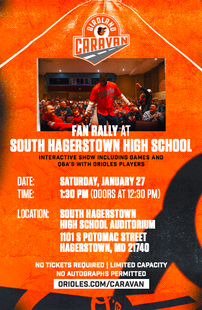 RebelCasts's tweet photo. BIG ANNOUNCEMENT!
We're beyond excited (because the admin of this page is a diehard fan) to announce the @Orioles are coming to @RebelsSHHS on Saturday, January 27 for a Fan Rally! More information: https://t.co/FQMV5jFDWC https://t.co/UJy6jtUR8z