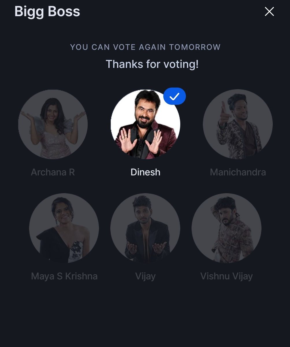 MovieFellow's tweet photo. 2 days votes done for #Dinesh  ..

Hope u become Runner up man...👍

#BiggBossTamil 
#BiggBossTamil7  #BiggBoss7Tamil https://t.co/Fr3pmg92ev