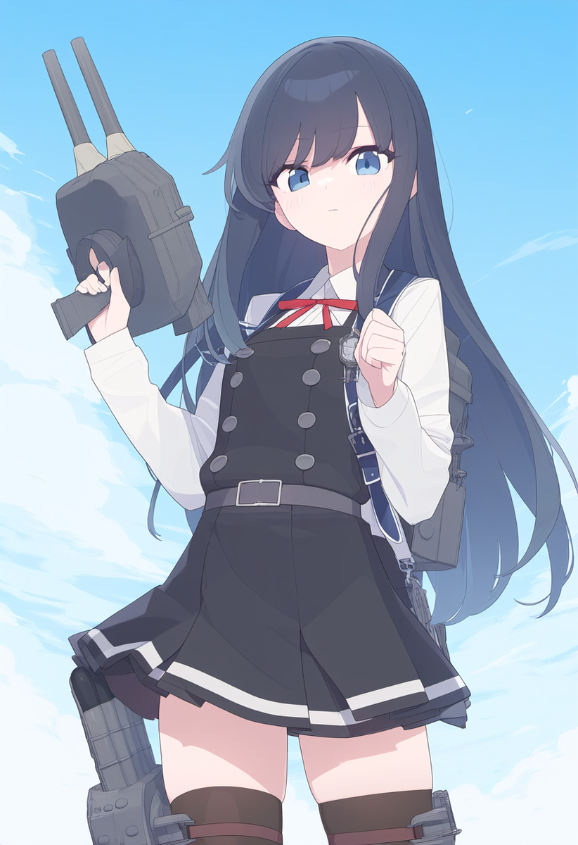 4BEraser's tweet photo. 九三式精神注入棒 #朝潮 ＃艦これ #AIイラスト (1/2) https://t.co/vpxAC8Cg8J
