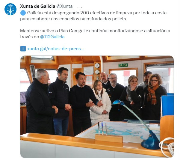ppdegalicia's tweet photo. Está claro que no podemos contar con PSOE, Sumar, BNG y Podemos, ni en la oposición en Galicia ni en el Gobierno que apoyan. 

Seguimos trabajando contra cualquier amenaza a nuestra costa. 

Quien quiera ayudar, que ayude. Quien quiera hacer campaña, estorba. https://t.co/x4Fc4ymPp0
